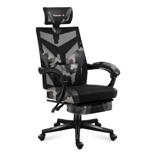 Gamerstol Huzaro Combat 5.0 Camo – mesh og fodstøtte
