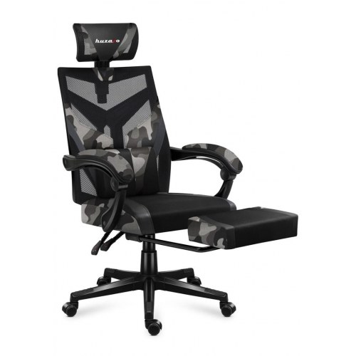 Gamerstol Huzaro Combat 5.0 Camo – mesh og fodstøtte