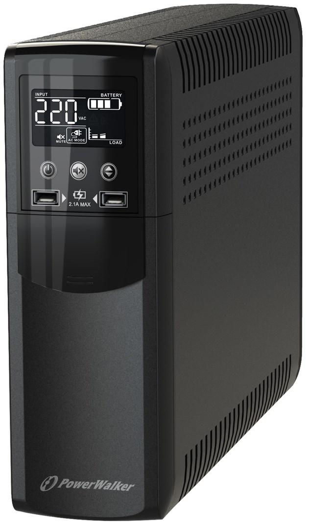 UPS backup – PowerWalker VI 800 CSW FR, line-interactive, 0,8 kVA / 480 W, 4 udtag