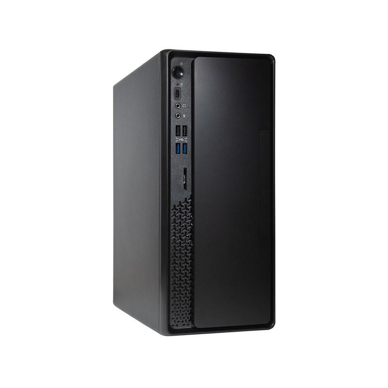 PC kabinet Chieftec UNI BS-10B-300-FOB mini tower - sort billede