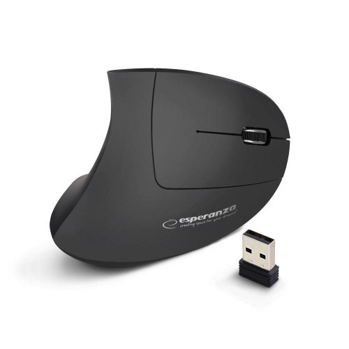 Trådløs ergonomisk mus Esperanza EM133 – 1600 DPI, optisk, USB nano-modtager