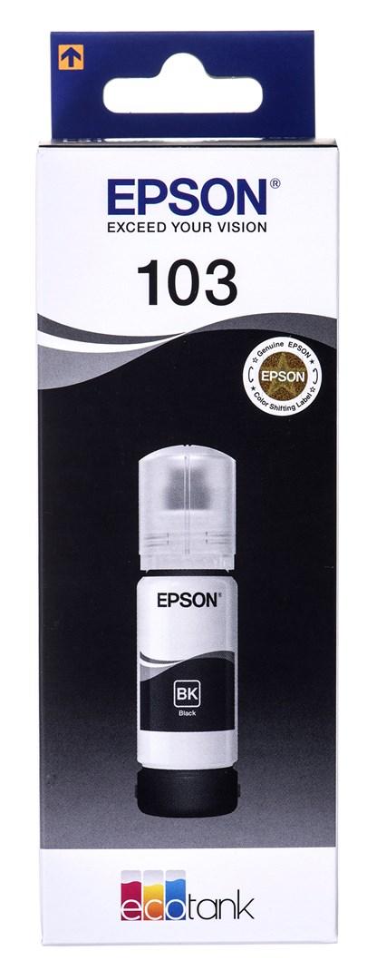 Blækflaske til printer - Epson 103 sort, 70 ml billede