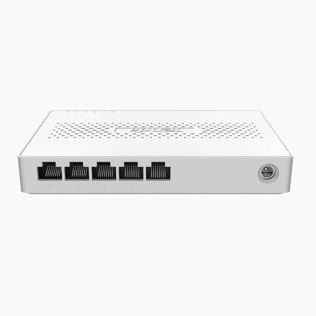 Netværksswitch Tenda SM105 – 5-port, hvid