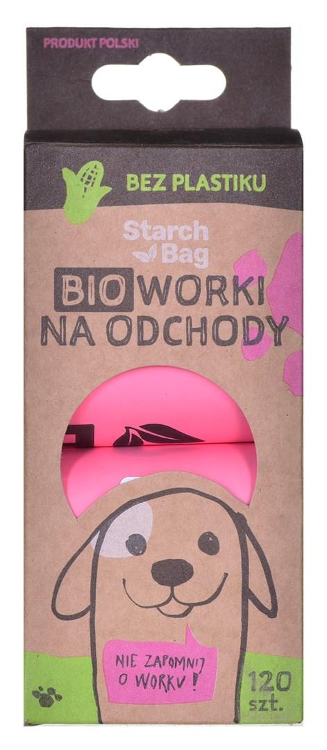 Hundeposer – Starch Bag, bionedbrydelige, pink (8 x 15)