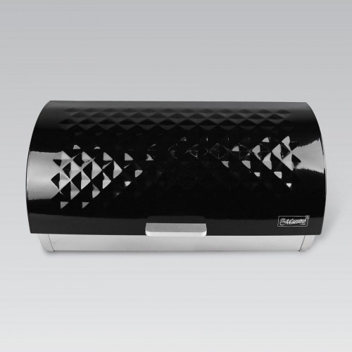 Brødkasse Maestro – sort, rustfrit stål (MR-1676)