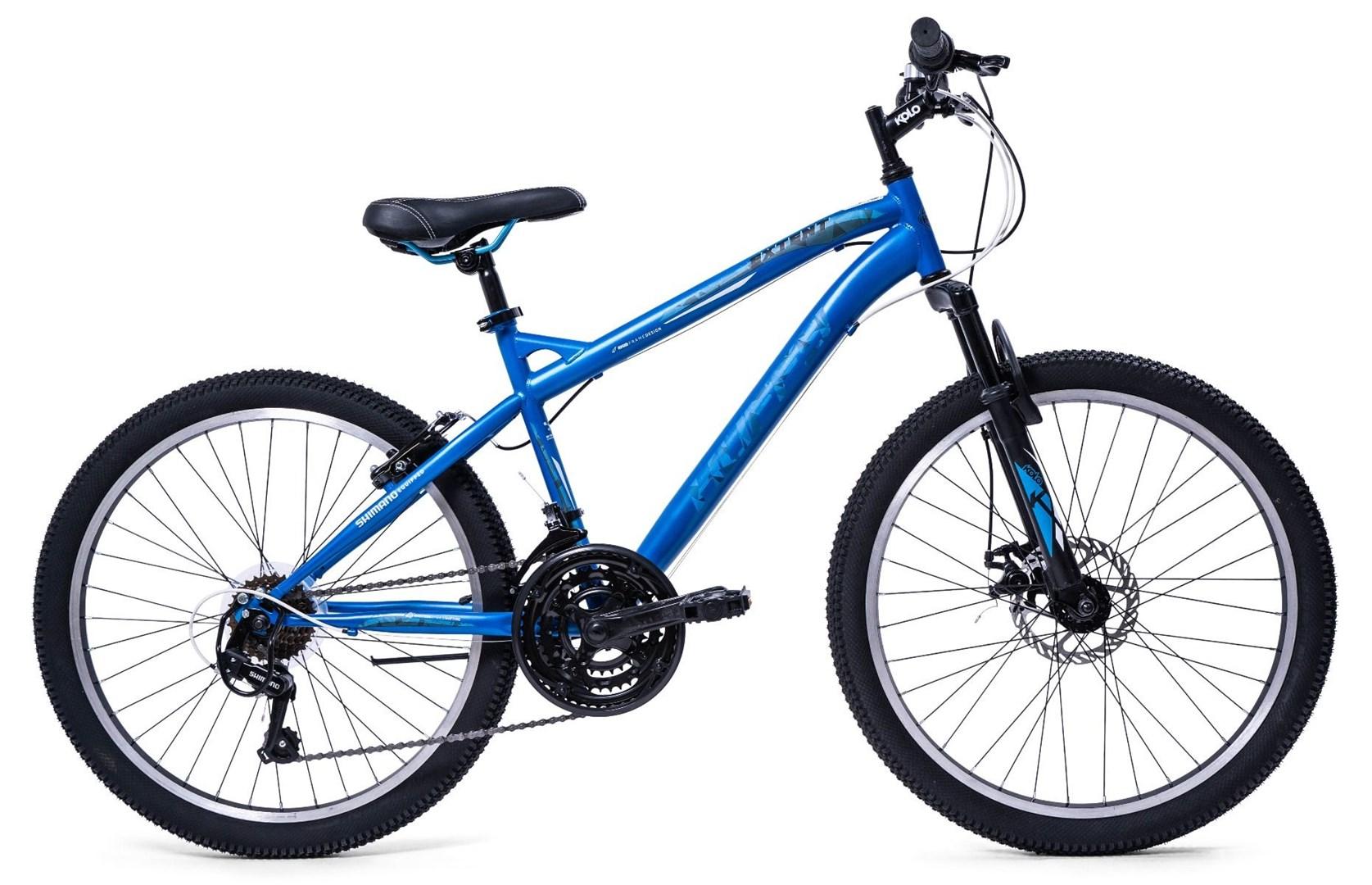 Mountainbike Huffy Extent 24" - blå, til børn 8-11 år