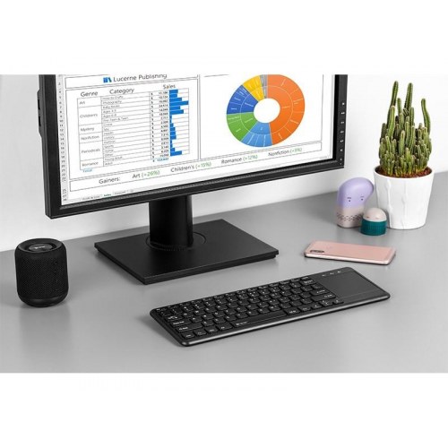 Trådløst tastatur med touchpad – Tracer, sort (RF 2,4 GHz)