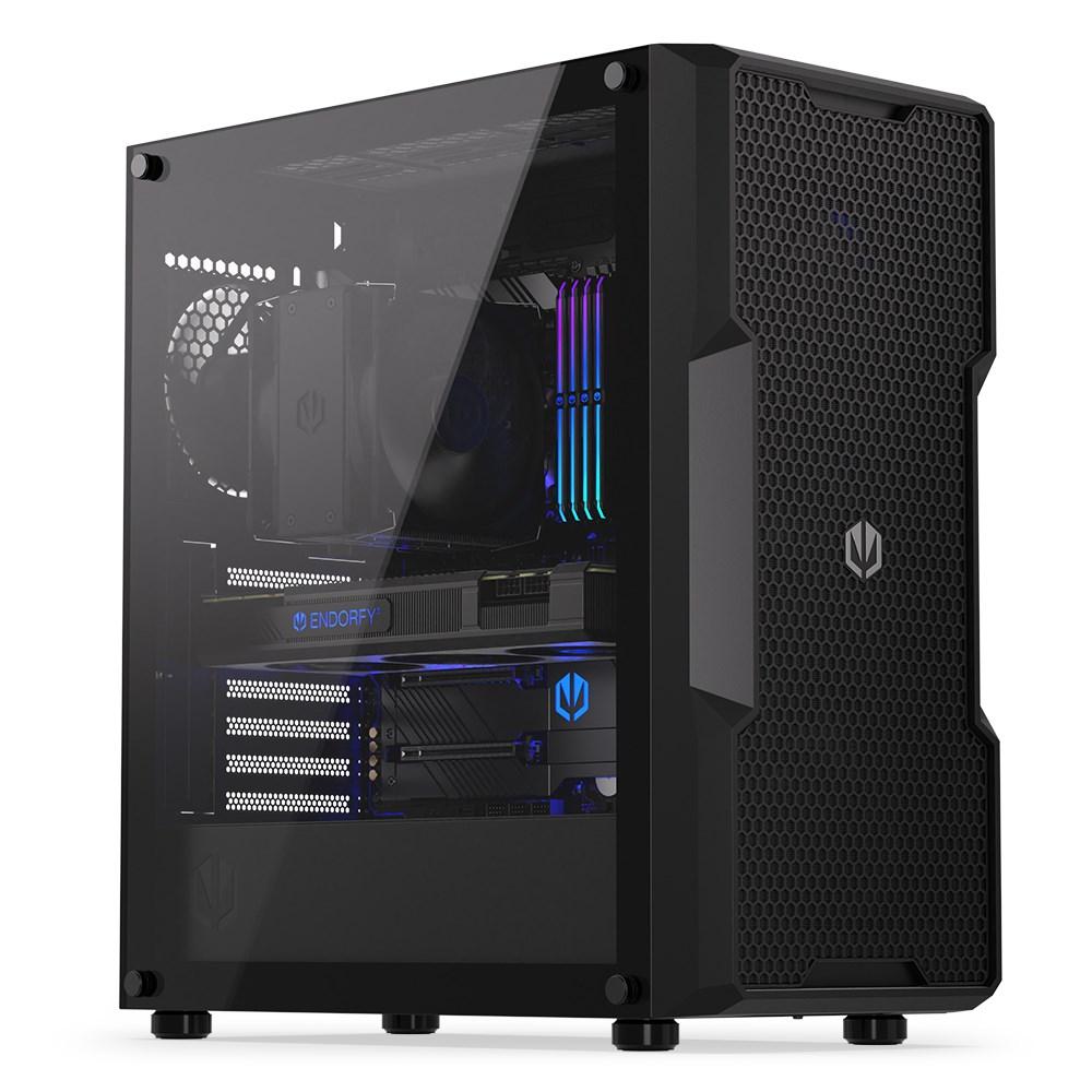 PC kabinet ENDORFY Regnum 400 Air - ATX, sort, hærdet glas billede