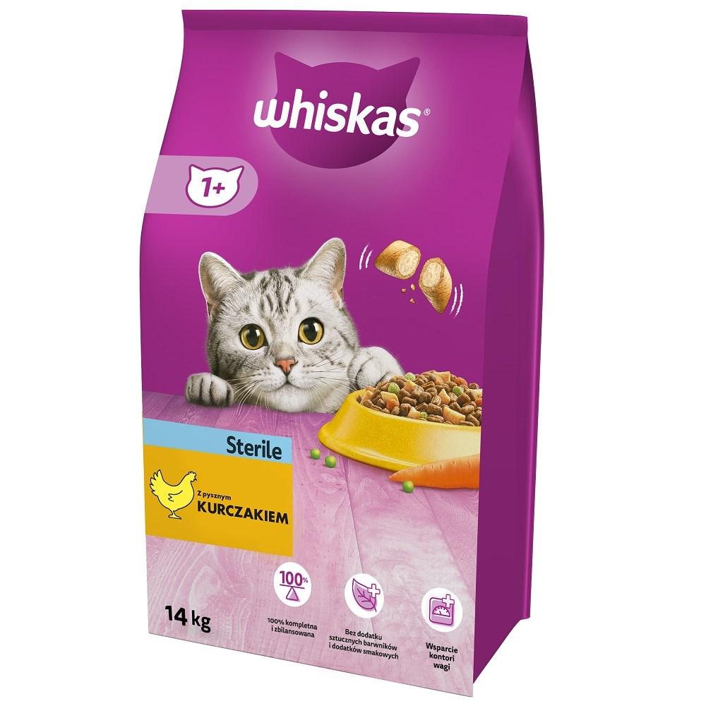 Kattemad tørfoder Whiskas Sterile Adult med kylling 14 kg