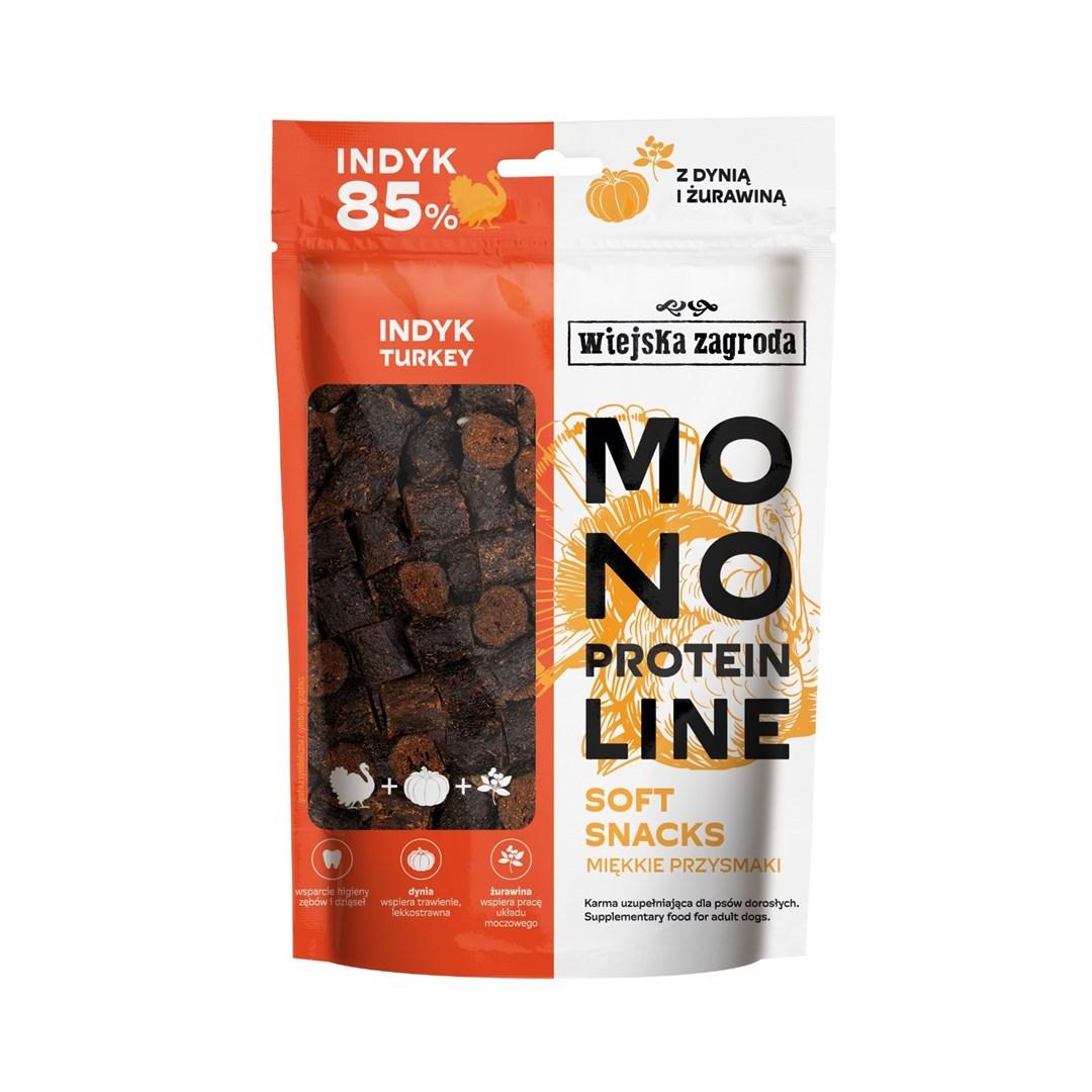 Hundegodbidder – wiejska zagroda Monoprotein Soft Snacks Kalkun 115 g