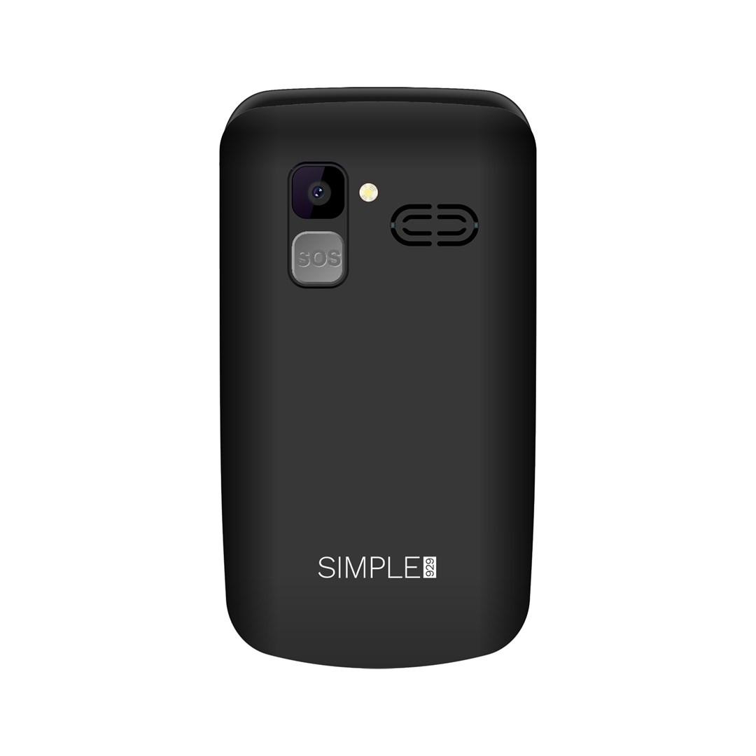 Trykknap mobil til seniorer - Kruger & Matz Simple 929, 2,8" klaptelefon, sort