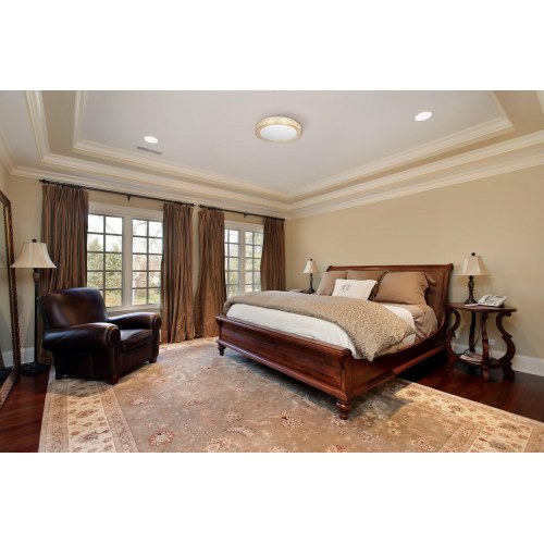 Loftplafond LED Activejet BONI 23 W – hvid/guld, rund