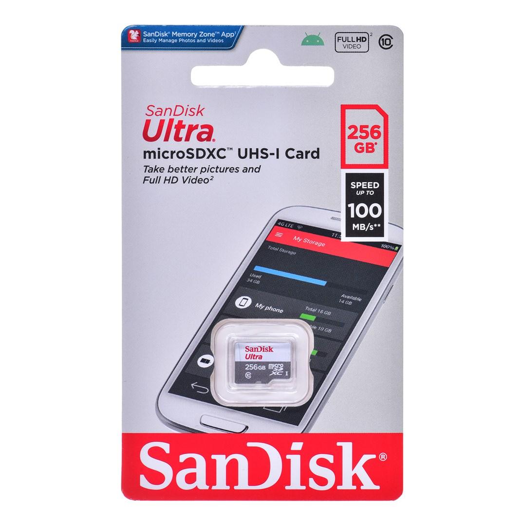 Hukommelseskort SanDisk Ultra microSDXC 256 GB UHS‑I Class 10 billede