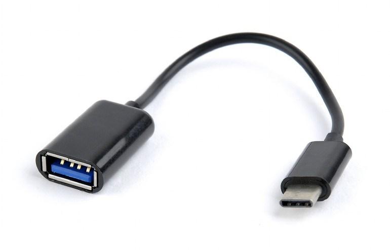 USB-C til USB-A OTG adapterkabel 0,2 m - Gembird billede