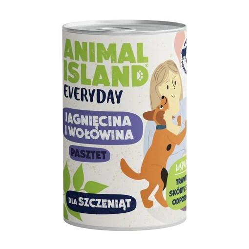 Hundefoder vådfoder ANIMAL ISLAND Everyday okse og lam til hvalpe, 400 g