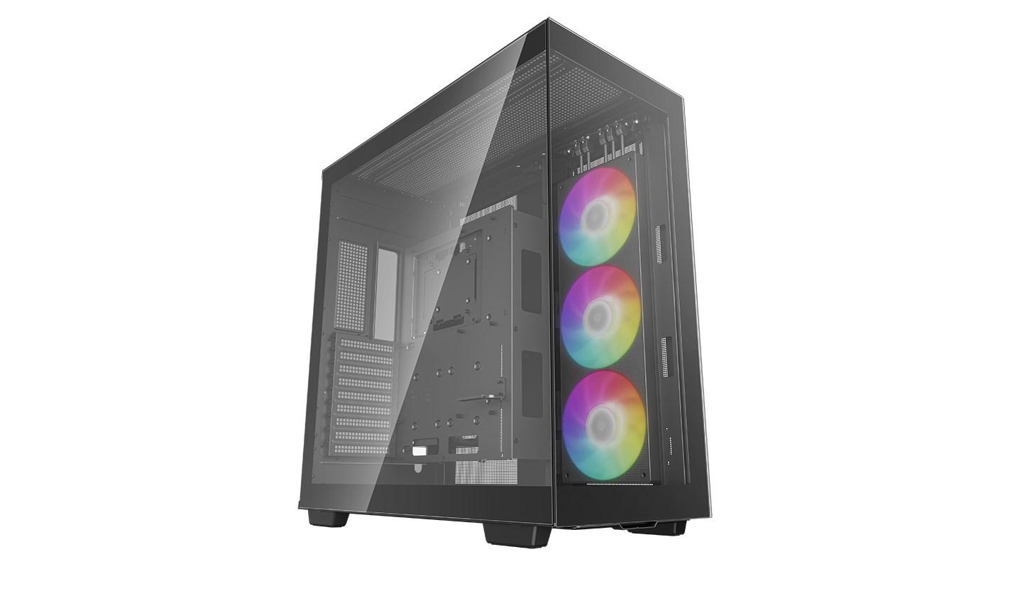 PC kabinet DeepCool CH780 - Full Tower med hærdet glas, sort billede