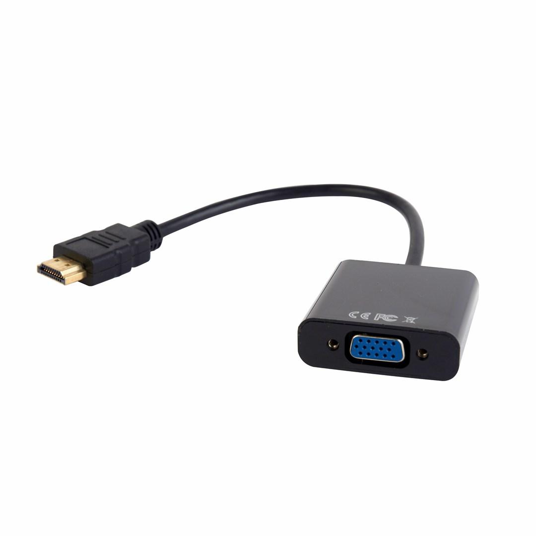 HDMI til VGA adapterkabel 0,15 m – Gembird, sort billede