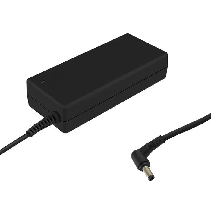 Strømforsyning til bærbar - Qoltec 90 W, 19 V, 4,74 A (5,5×2,5) + netkabel billede