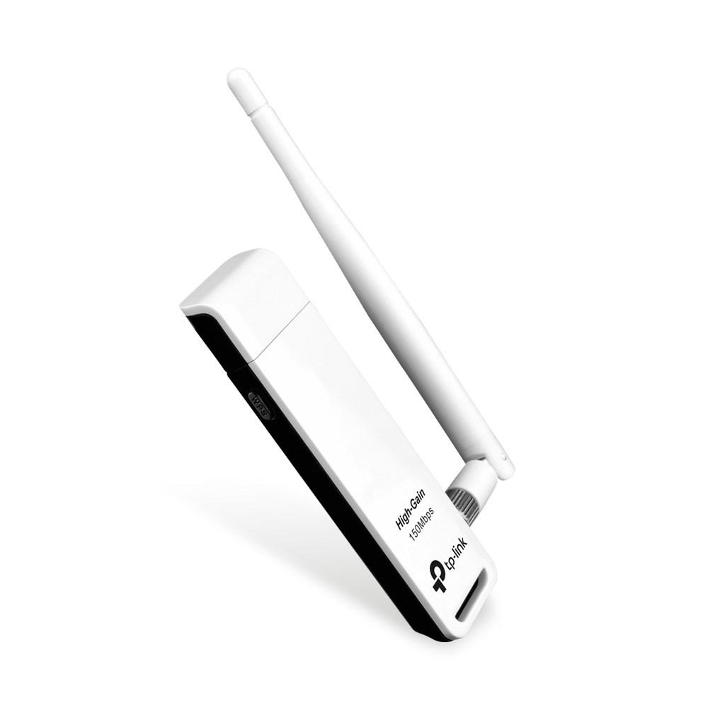 USB WiFi-adapter TP-Link TL-WN722N - 150 Mbit/s, 2,4 GHz, ekstern antenne