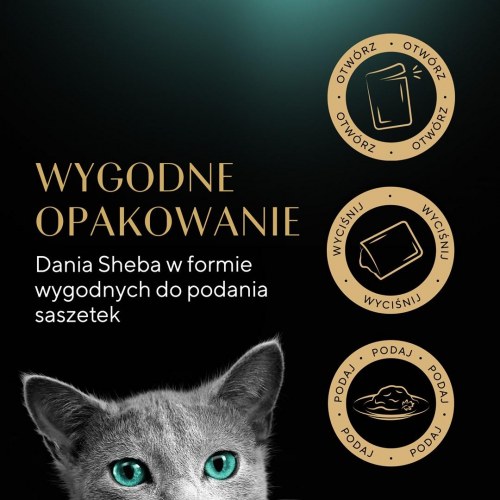 Vådfoder til kat – Sheba Delicacy Fjerkræ i gelé, 40×85 g