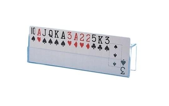 Kortstativ transparent - Sundo bordholder til spillekort