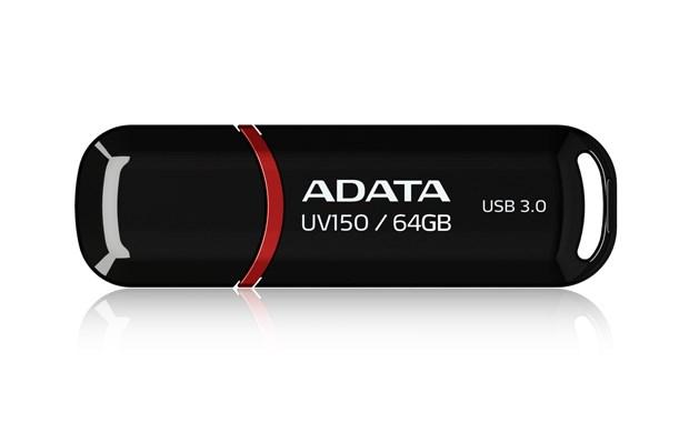 USB stik 64 GB ADATA UV150 – USB 3.2 Gen 1, sort