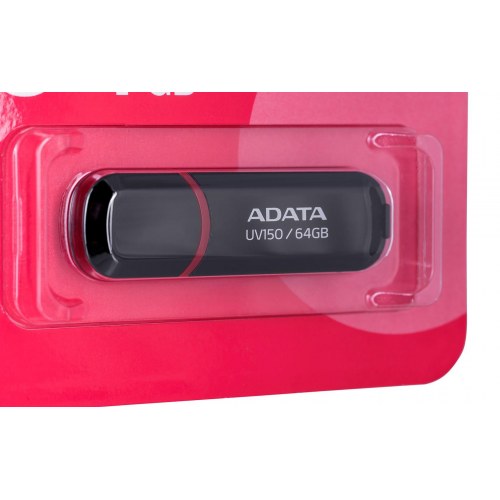 USB stik 64 GB ADATA UV150 – USB 3.2 Gen 1, sort