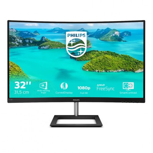 Skærm Philips E Line 32" buet Full HD (322E1C) – VA, 75 Hz, HDMI/DP