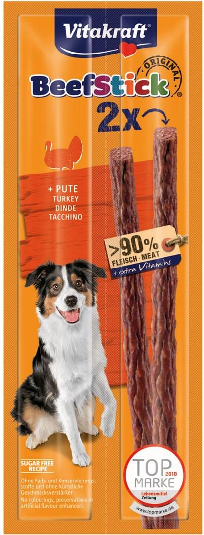 Hundegodbid Vitakraft Beef Stick med kalkun – 2×12 g