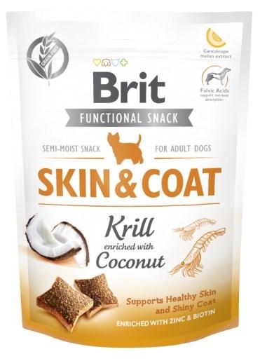 Hundegodbidder Brit Functional Snack Skin & Coat Krill – 150 g