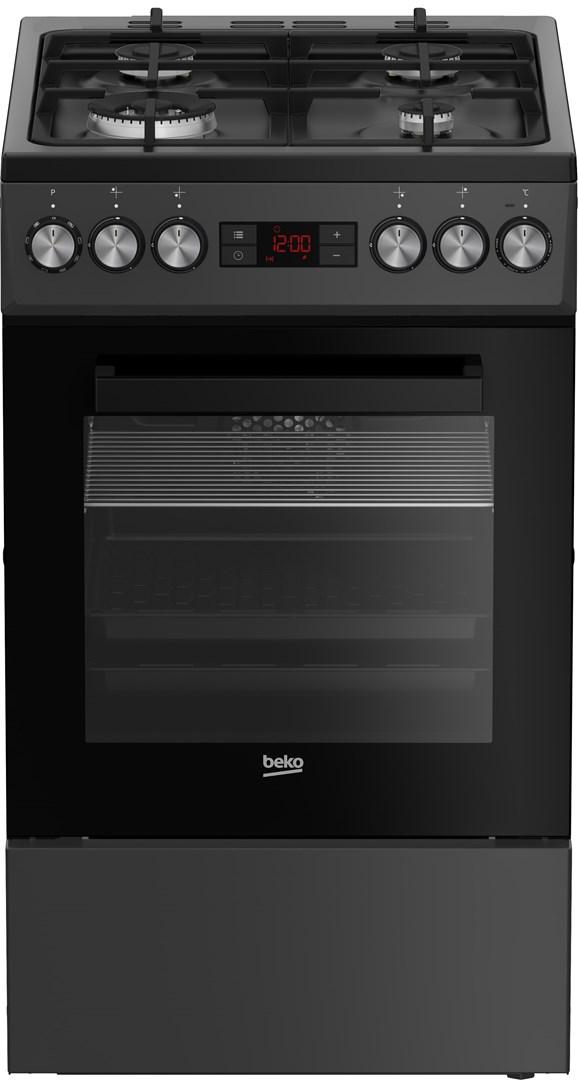 Gaskomfur med el-ovn Beko FSM 51330 DAOT - 50 cm, sort