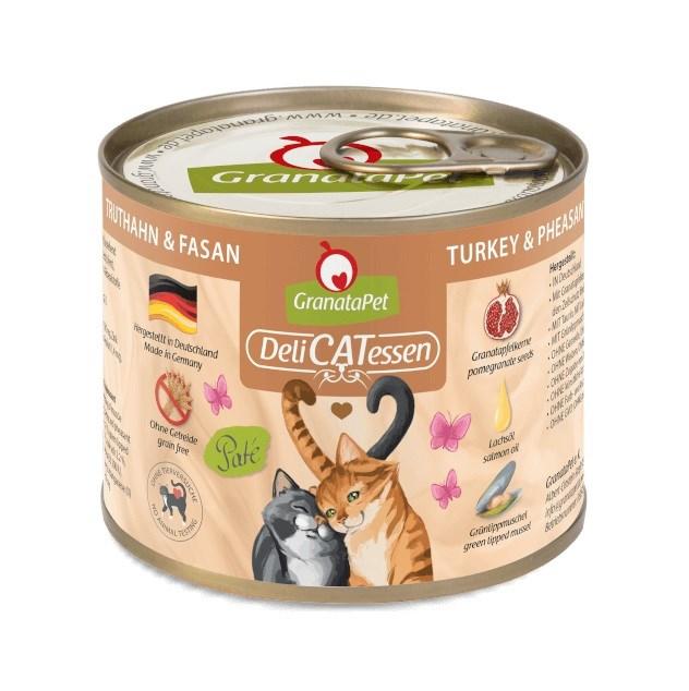 Vådfoder til kat – GranataPet DeliCATessen Kalkun & Fasan 200 g