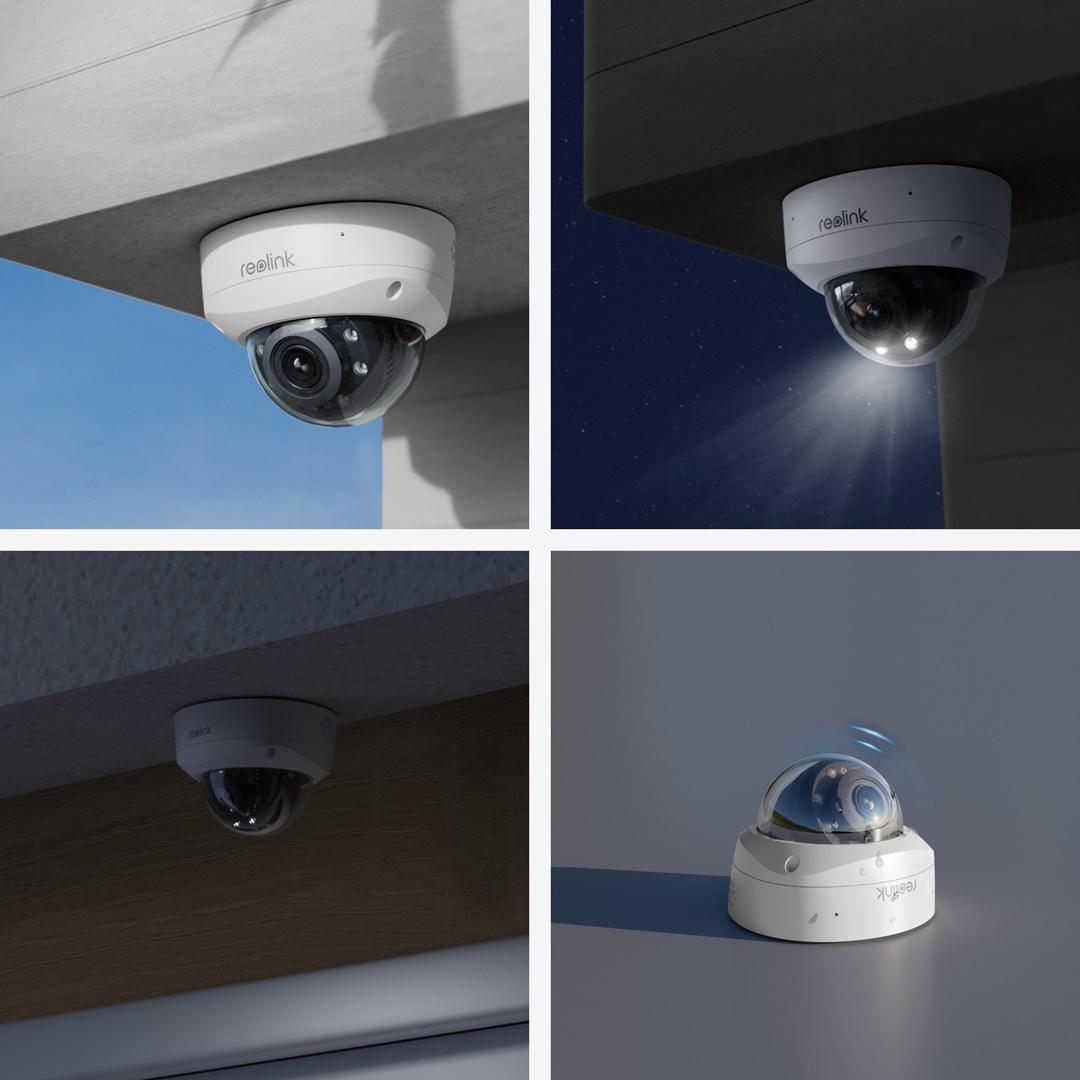 Overvågningskamera 4K udendørs - Reolink P437, PoE, IK10, 5x optisk zoom billede