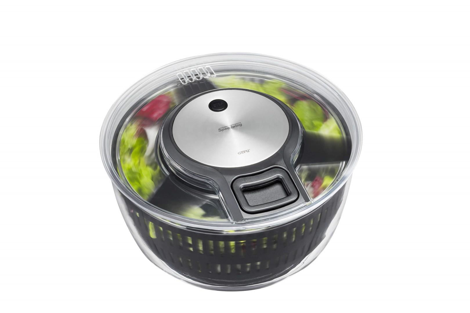 Salatslynge 5 l - GEFU Speedwing, transparent billede