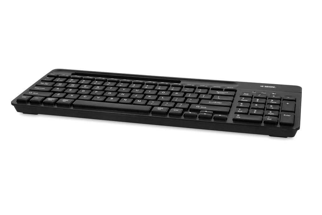 Trådløst tastatur iBox Kallisto BT/2,4 GHz - sort billede
