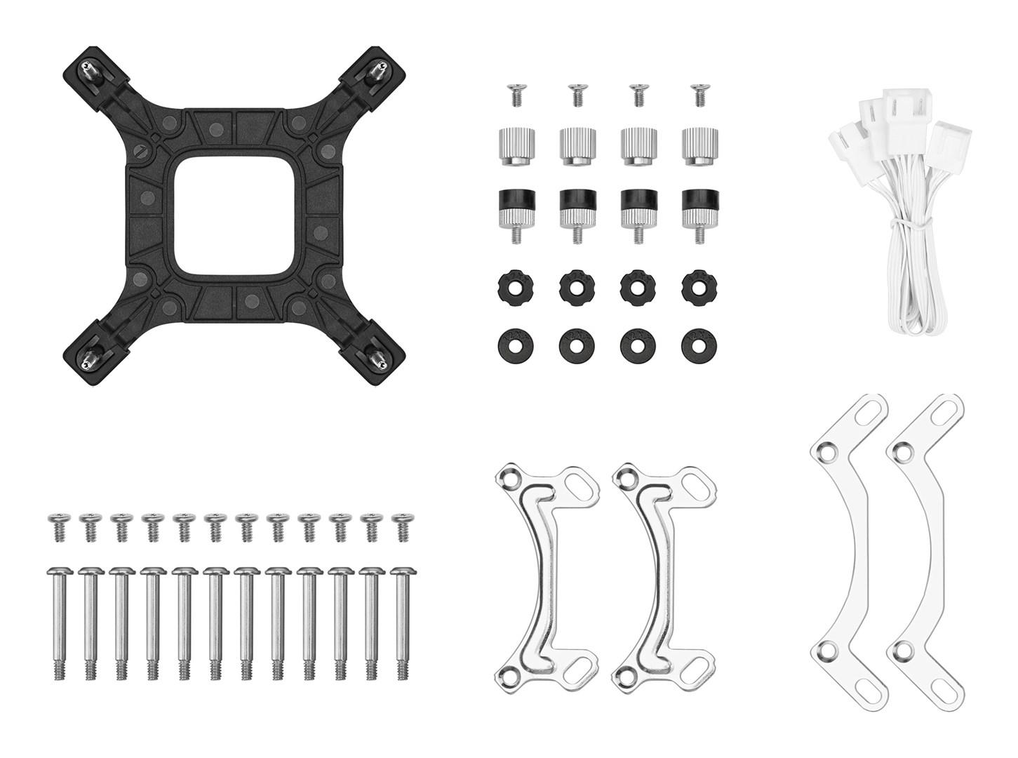CPU vandkøler 360 mm DeepCool LE360 WH V2 - hvid, 3x120 mm billede