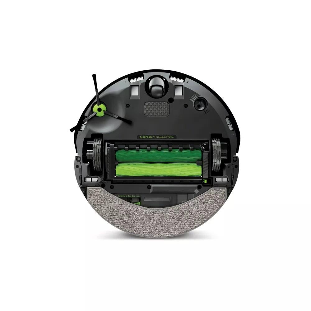 Robotstøvsuger med moppe iRobot Roomba Combo j7 – poseløs, sort/rustfrit stål