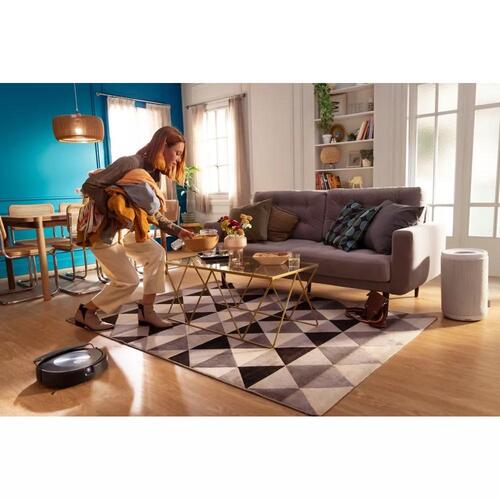 Robotstøvsuger med moppe iRobot Roomba Combo j7 – poseløs, sort/rustfrit stål