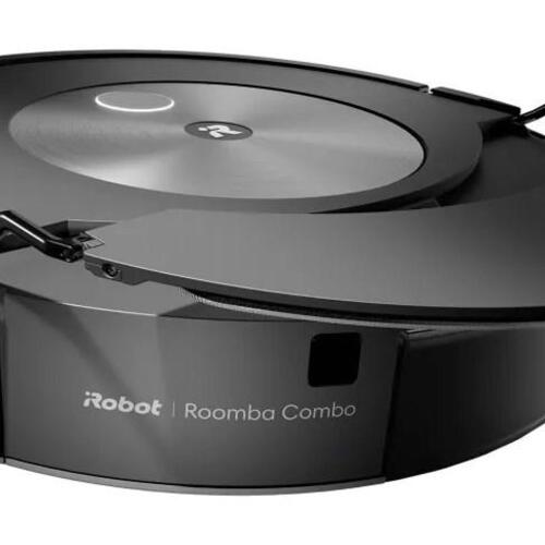 Robotstøvsuger med moppe iRobot Roomba Combo j7 – poseløs, sort/rustfrit stål