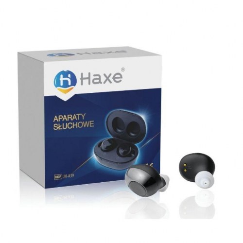 Høreapparat in-ear Haxe JH-A39 med opladeligt etui