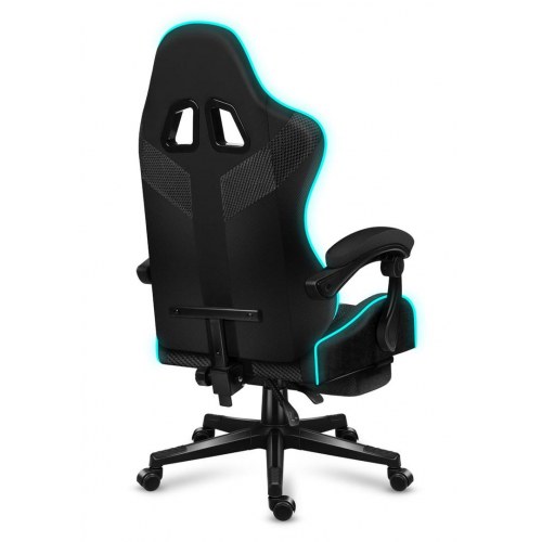 Gamerstol Huzaro Force 4.7 RGB Mesh – ergonomisk med fodstøtte