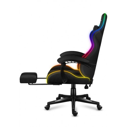 Gamerstol Huzaro Force 4.7 RGB Mesh – ergonomisk med fodstøtte