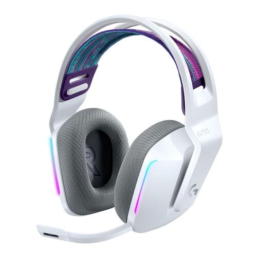 Gaming headset Logitech G G733 trådløst – hvid