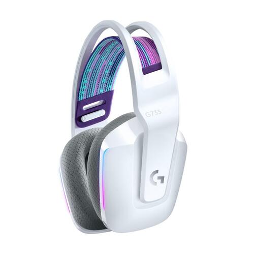 Gaming headset Logitech G G733 trådløst – hvid