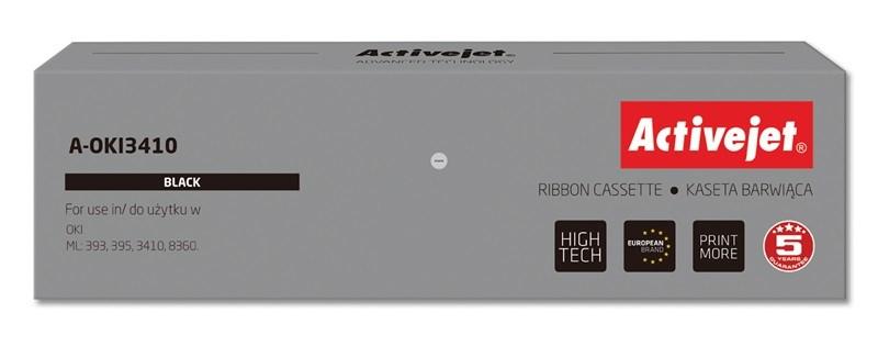 Printerbånd Activejet A-OKI3410 - sort, erstatning for OKI 9002308, Supreme billede