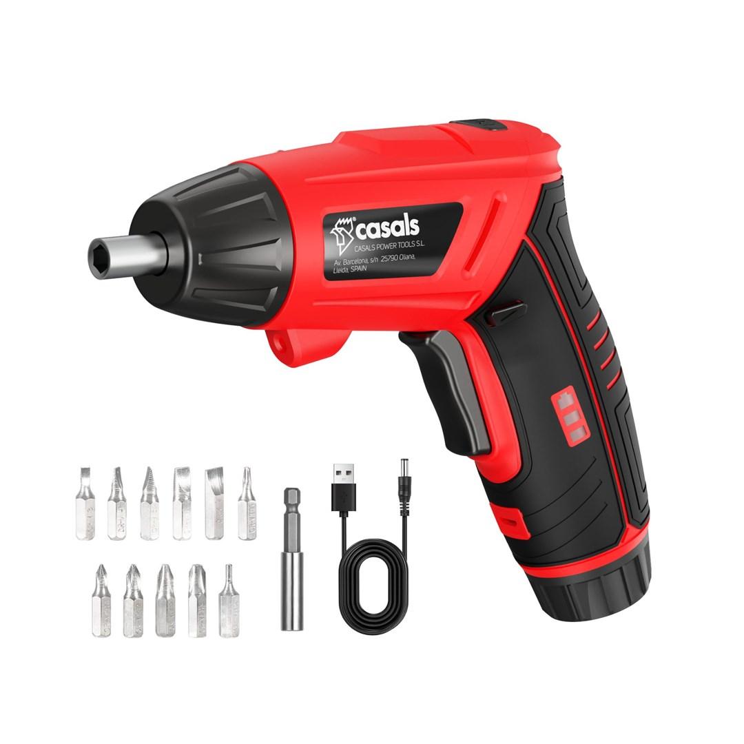 Skruemaskine 3,6 V – Casals CCS3621B, med LED og batteriindikator