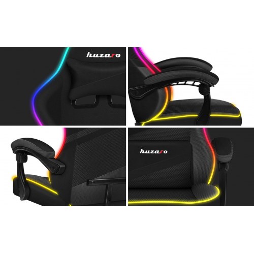Gamerstol Huzaro Force 4.4 RGB – Sort