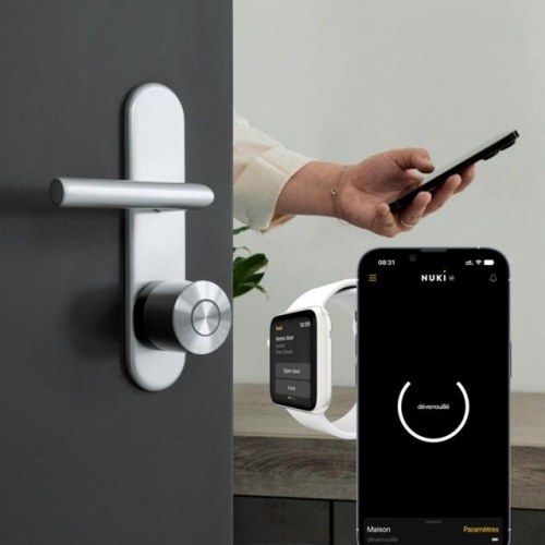 Smart lås Nuki Smart Lock ULTRA – sølv, nøglefri