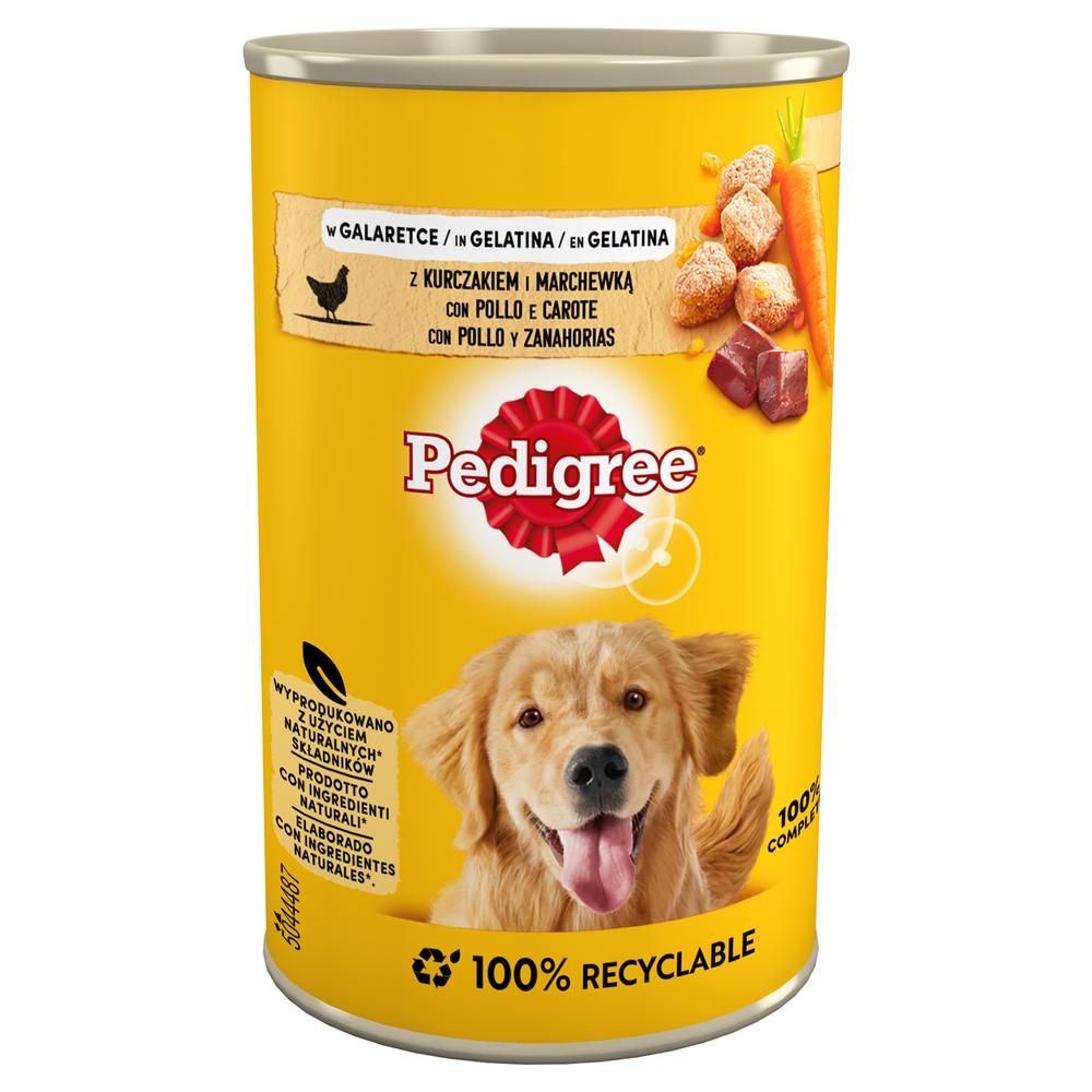 Hundefoder vådfoder Pedigree med kylling og gulerod i gelé 400 g