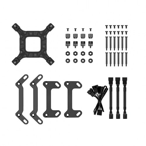 Vandkøler AIO 360 mm – DeepCool LS720S Zero Dark, 3x120 mm, sort